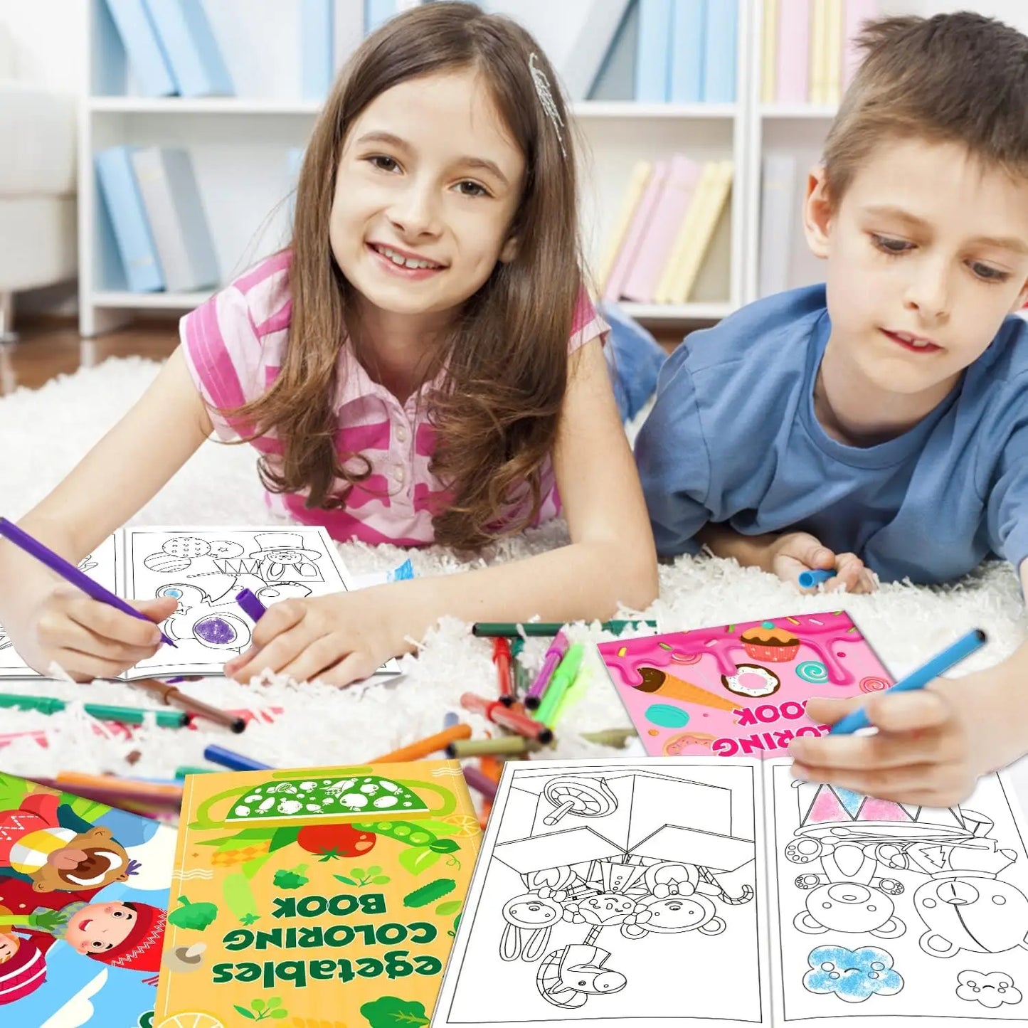 48Pack Small Coloring Books for Kids Ages 4-8, 8-12, Bulk Coloring Books for Kids Ages 2-4, Kids Birthday Party Gifts Classroom