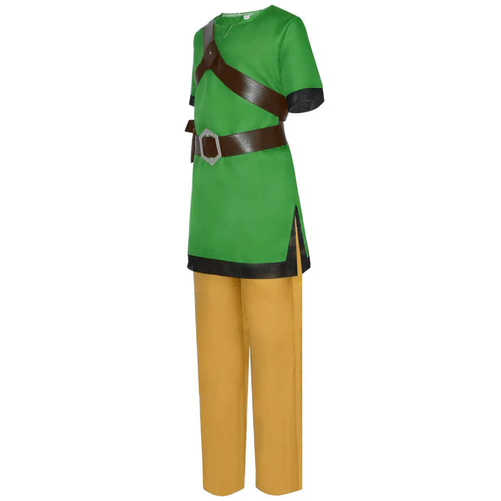 Kids Adult Zelda Skyward Sword Link Cosplay Costume Game Cosplay Clothes Link Green Uniform Men Women Outfits Halloween Suit