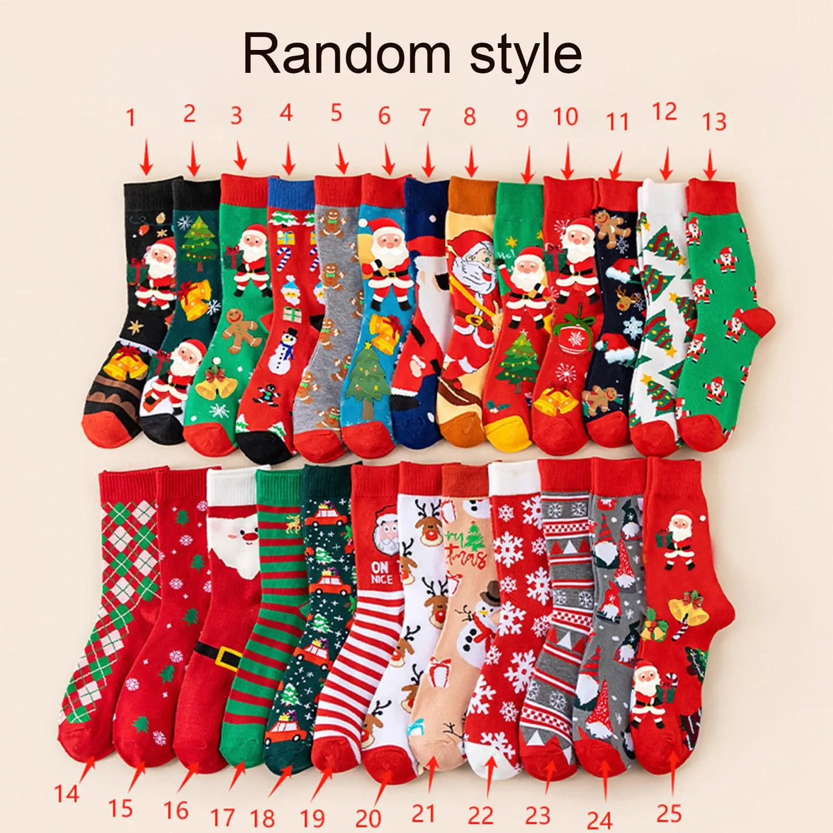 Kids & Teens Socks Advent Calendar – 24-Day Christmas Countdown Surprise Gift