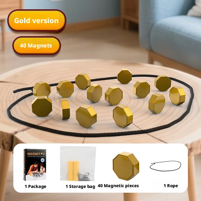2026 Hot Party Games Magnetic Stones Game Interactive Magnet Board Strategy Game for Family Kids Adults High quality