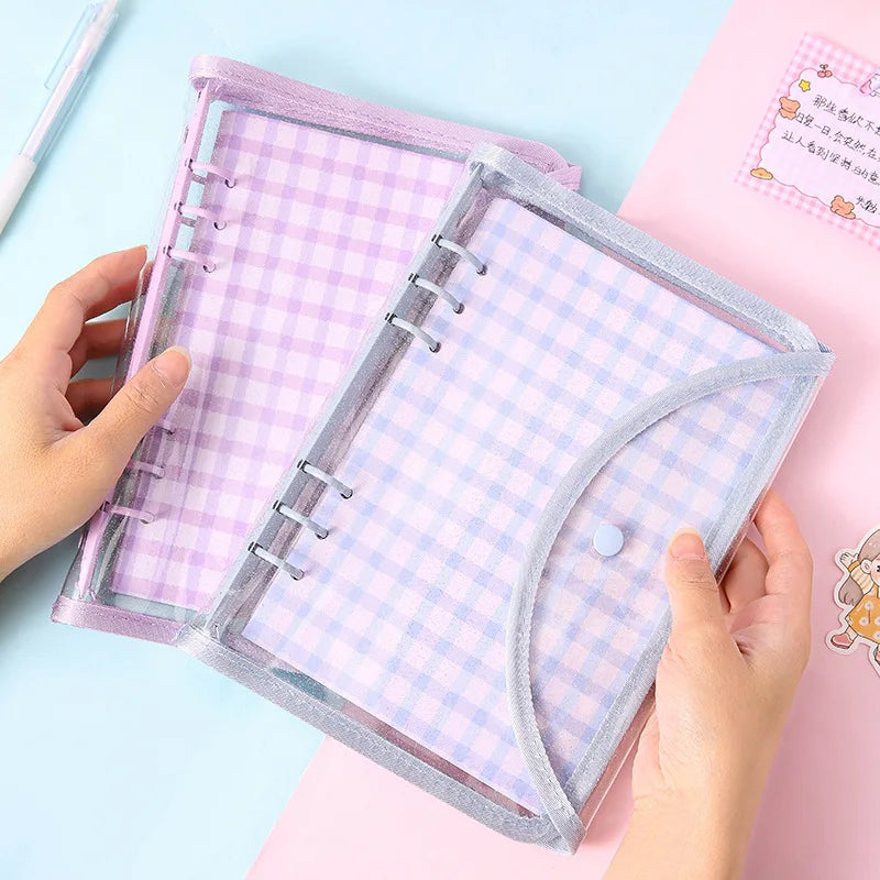 Cute Color Grid A5 A6 Loose Leaf Notebook Refill Spiral Binder Index Inner Page Item Paper Stationery
