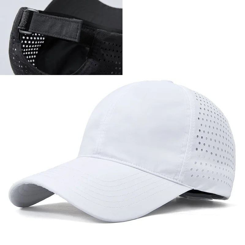 Big Head Baseball Caps for Men and Women, Quick Dry, Cooling Performance Hat, Over Size, Breathable, Adjustable Running Dad Hat