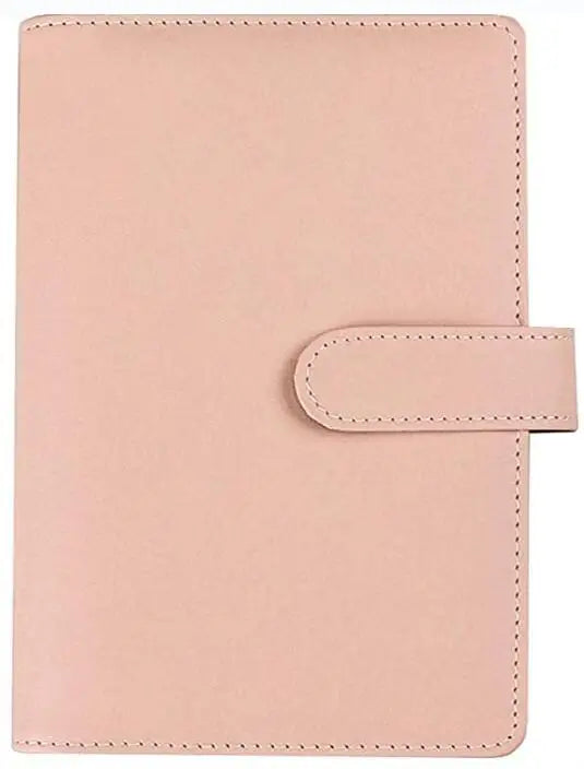 A6/A5 Macaroon Color PU Leather DIY Binder Notebook Cover Diary Agenda Planner Paper Cover School Stationery