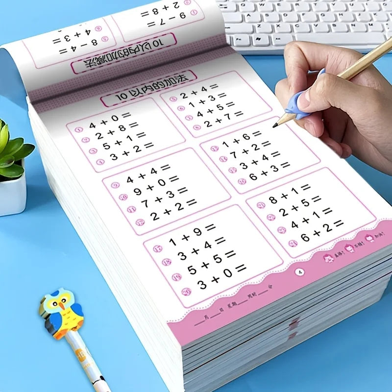 Daily Math Practice Manual for Children Under 100- Addition and Subtraction Exercises - Children's Education Tools
