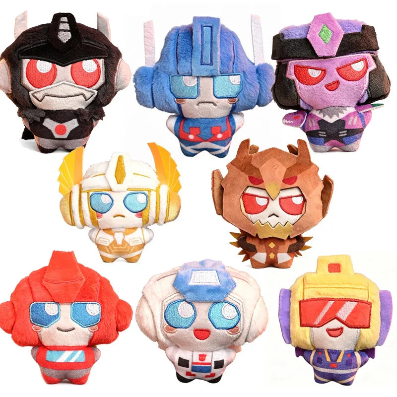 2026 Transformation Mini Series Wave 2 Jetfire Hot Rod Plush Keychain Skyfire Ironhide Onyx Prime Plush Starscream Soft Toy