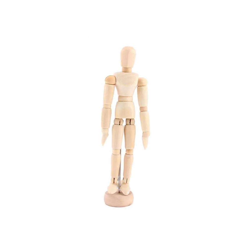 4.5 5.5 8 Inch Polished Male Mannequin Human Movable Limbs Art Models Wooden Toy Drawing Sketch Supplies Home Decor