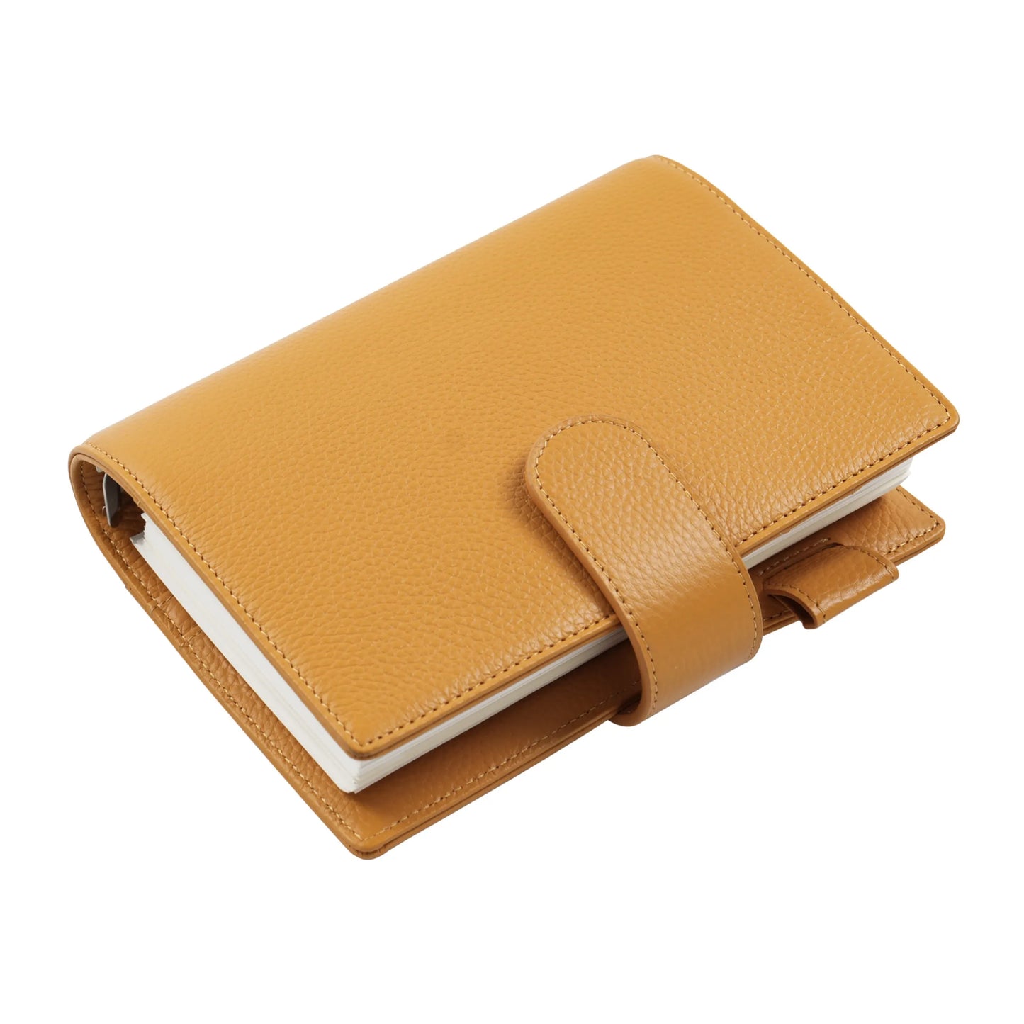 Moterm Personal Elite Rings Planner Without Back Pocket Pebbled Grain Leather Notebook Journal with 25mm Rings Organizer Cover