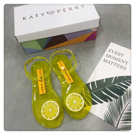 Brand Women Fashion Fruit Summer Sandals Ladies Soft Sole Lemon Jelly Slides Girl Hot Sale Flipflop  SM054