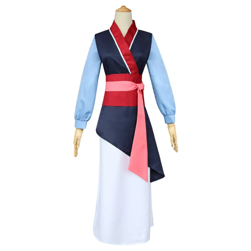 Kids Mulan Cosplay Costume Chinese Hero Mulan Halloween Party Outfit
