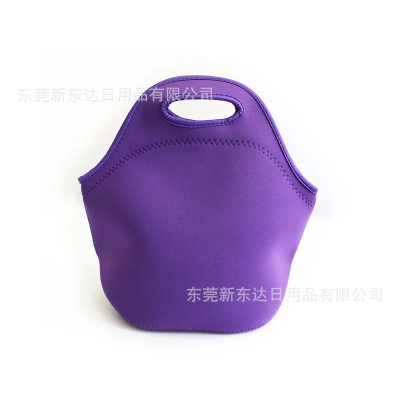 Neoprene Portable Lunch Bag Thermal Insulated Bento Box Tote Cooler Pouch Dinner Container Picnic Kid School Food Storage Bags