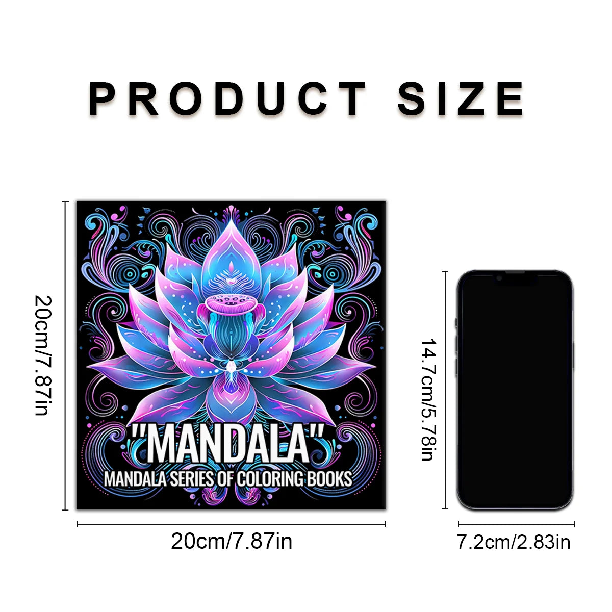 MANDALA SERIES OF Coloring Book for Adults Featuring Bold-easy MANDALA Patterns Relaxation Kids DIY Painting Drawing Books