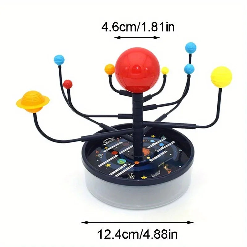 1Set Solar System Nine Planets Model Science Kit DIY Assembly Parent-child Interaction Planetarium Toy Educational Toy