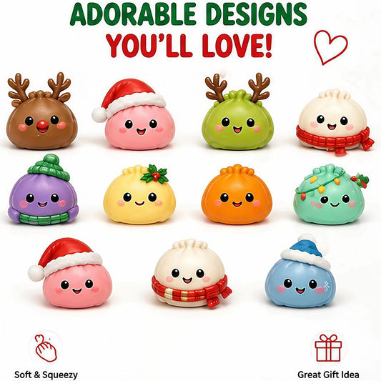 Christmas Squishies Advent Calendar – 24 Slow-Rising Dumpling Squeeze Toys