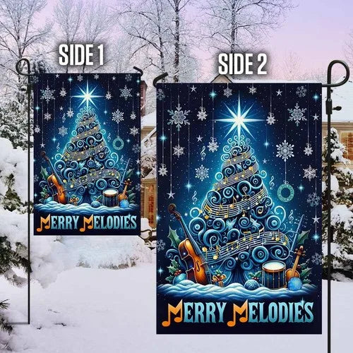 Merry Melodies Music Christmas Flag Graden Flag UUI GGX