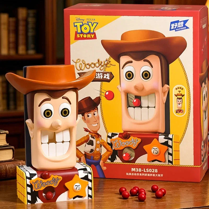 Toy Story Woody Big Teeth Creative Assembly Building Blocks Model Kit Desktop Throwing Game Party Entertainment Toy Fans Gifts