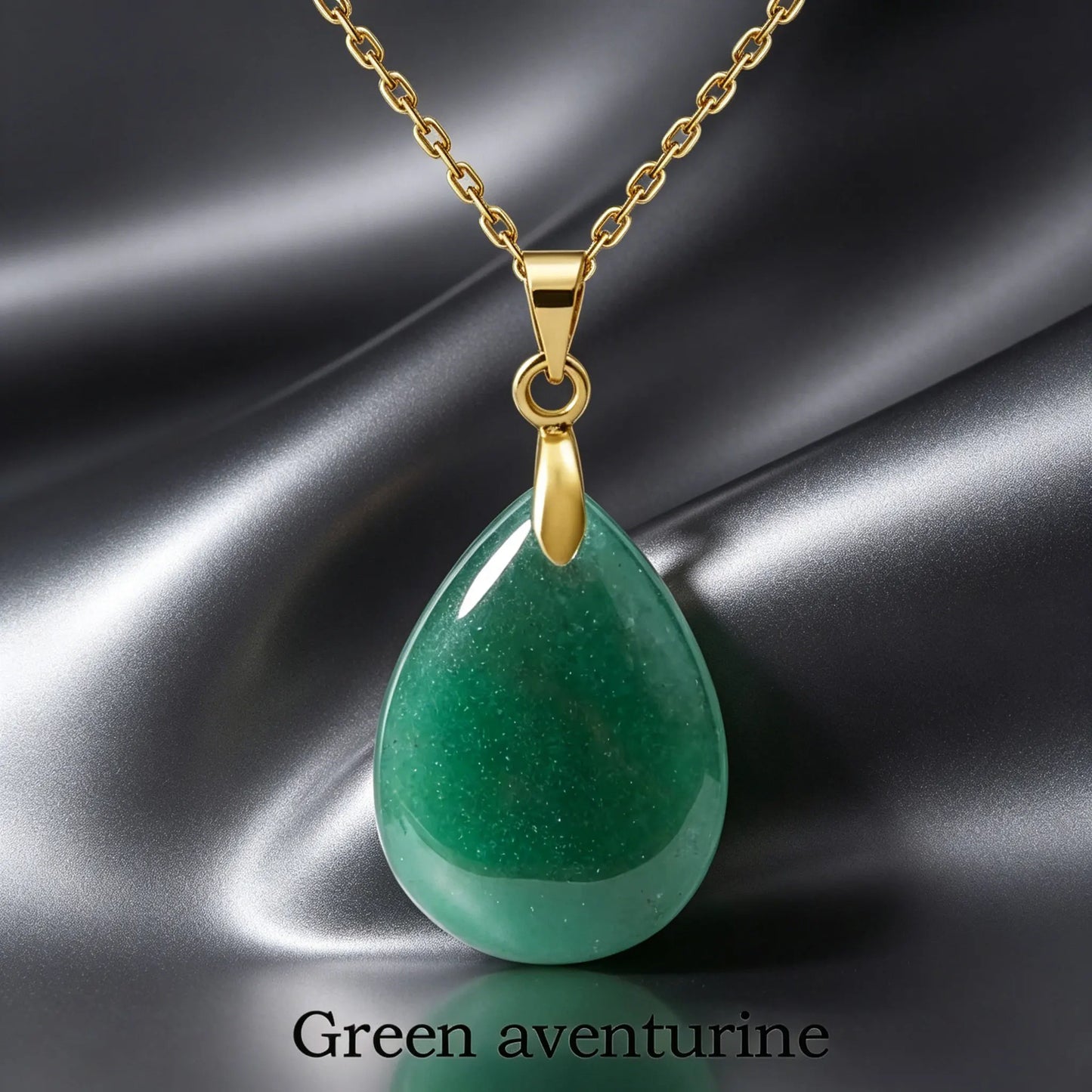 Natural Stone Crystal Pendant Teardrop Fashion Necklace For Diy Necklace Earrings Making Jewelry Christmas Friendship Gift