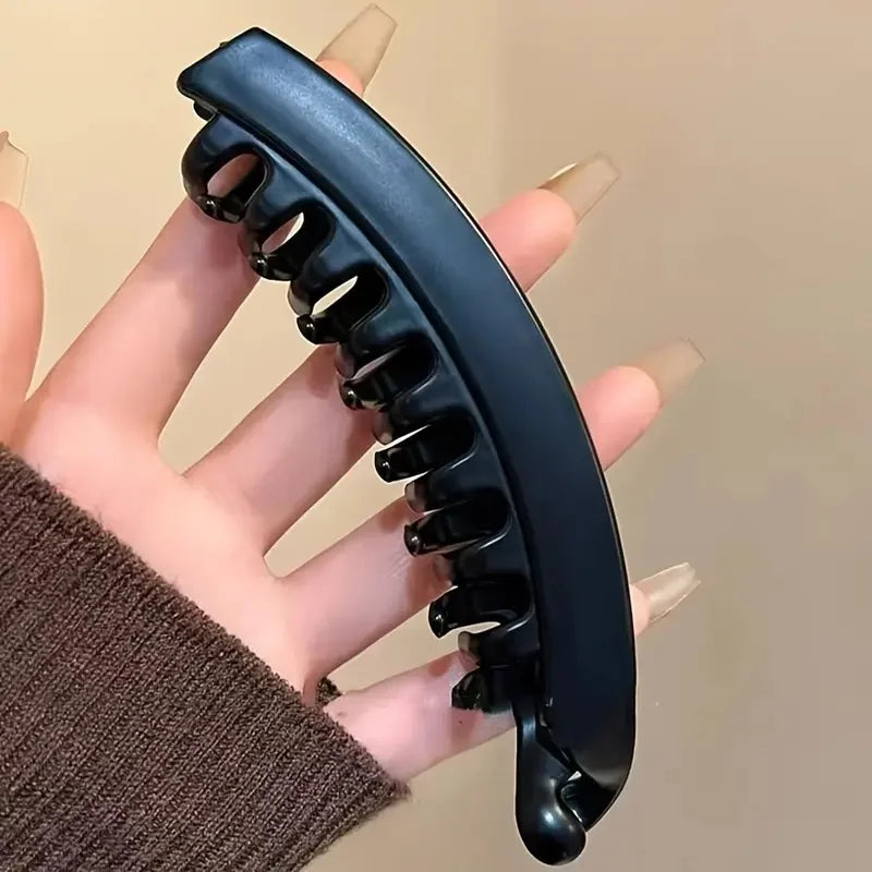 1/3Pcs High Volume Hair Clips Women's Large Banana Clip with Back Comb for Ponytails Vertical Twist Barrette Hair Accessory