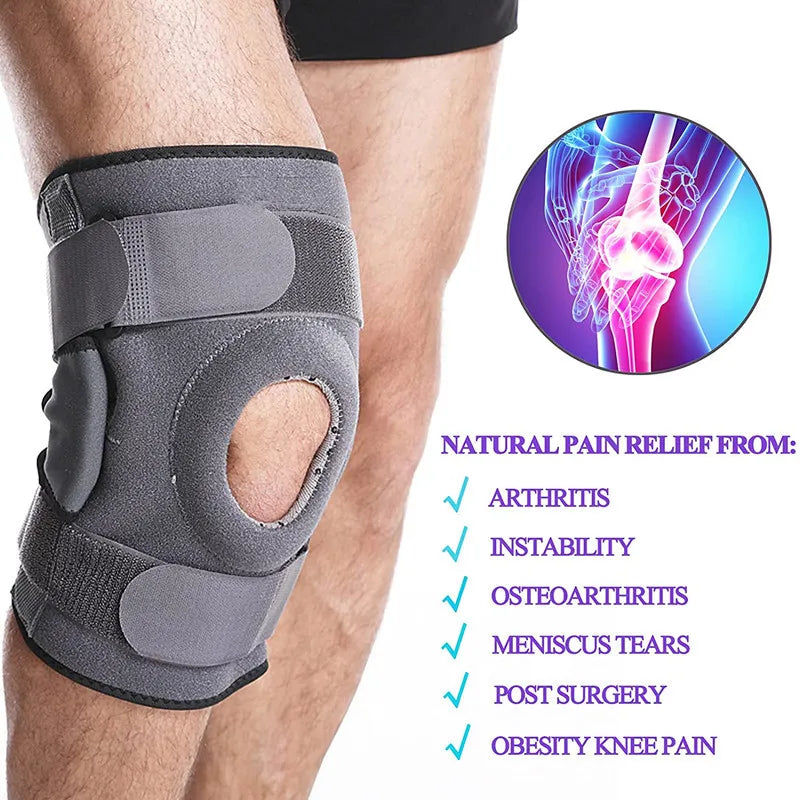 1pcs Adjustable Knee Brace Support Patella Knee Strap Stabilizer Wrap Knee Pain Relief Arthritis Injury Recovery Meniscus Tear