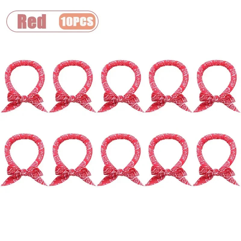 1-20PCS Summer Pet Cooling Scarf for Cats Dogs Ice Collar Cartoon Design Breathable Heat Relief Outdoor Travel Accessory