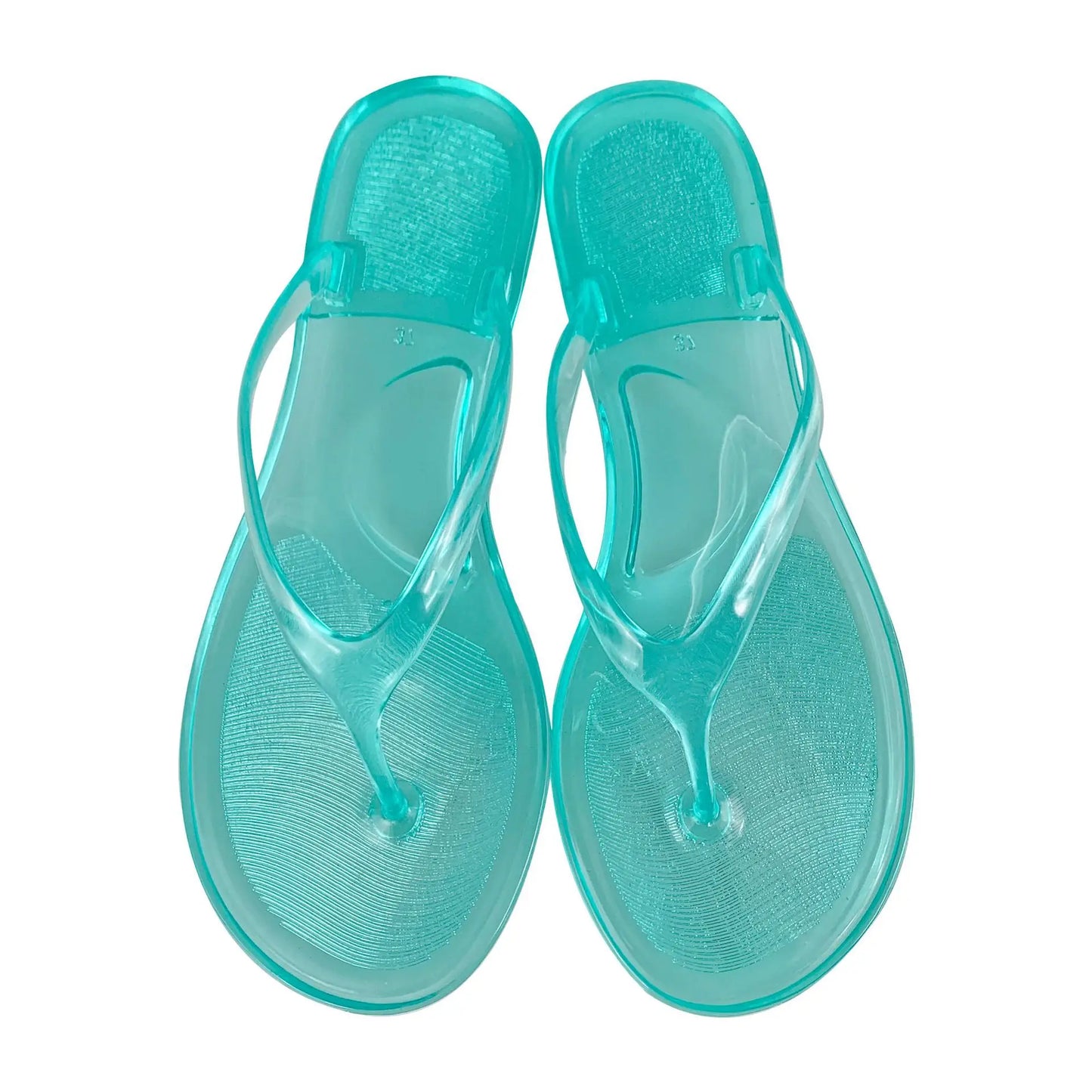 Size 36-41 Women Transparent Flip-flops Beach Vacation Sandals Girls Crystal Jelly Sandals Leisure Fashion PVC Slides