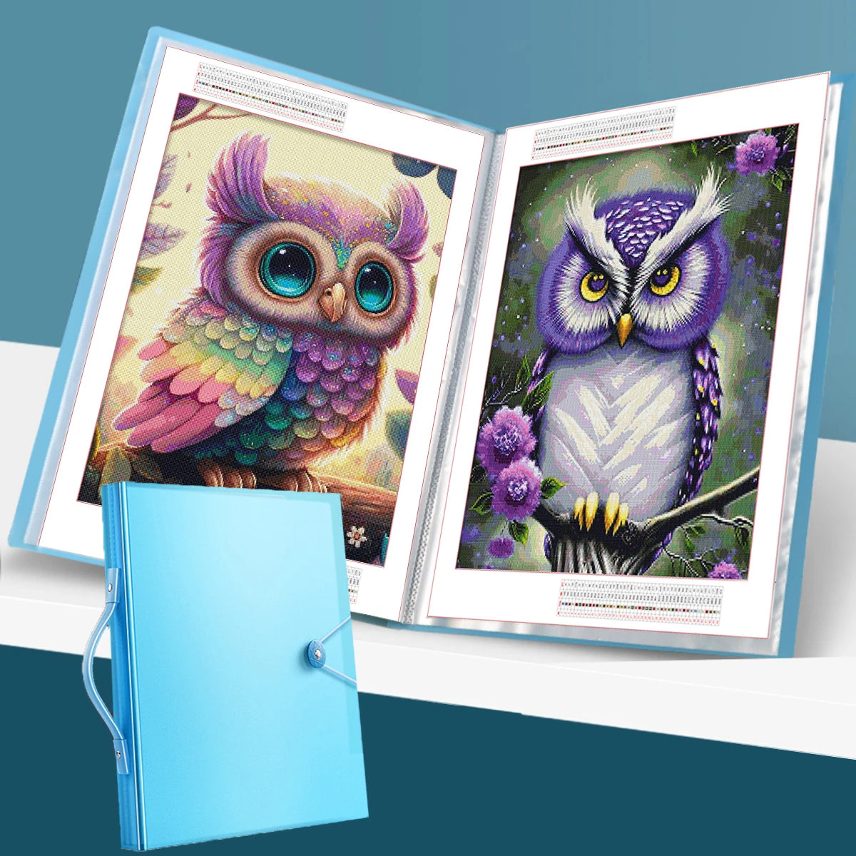 Drawing Paper Folder Diamond Painting Photo Album Storage Book Portfolio Presentation Storage Book Clear Folder Stationery