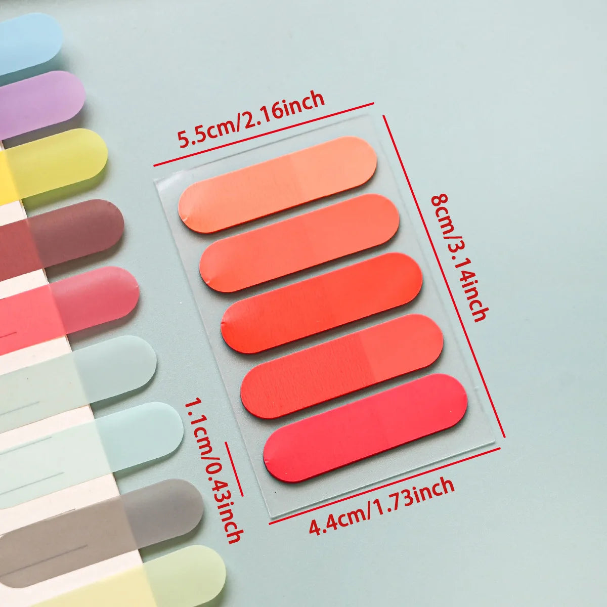 100 Sheets Writable Sticky Tabs Book Tabs Page Markers Translucent Sticky Note Tabs Post It Stick Tabs Annotation Tabs Index