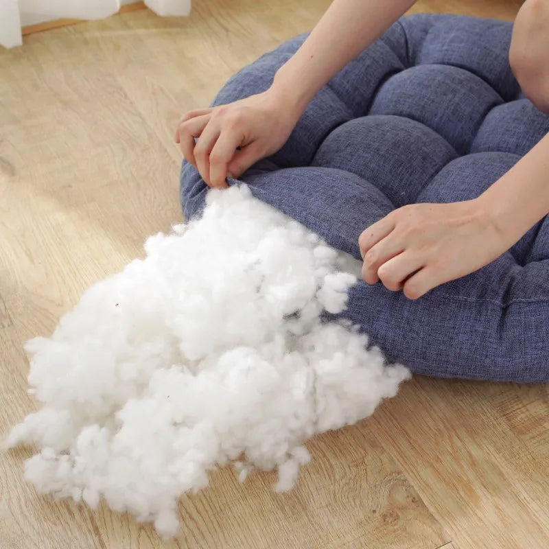 Spring Summer Large Floor Seat Cushion Thickened Tatami Chair Seat Pillow Pad Tufted Round Big Pillows Chair Pad Ottoman Poufs