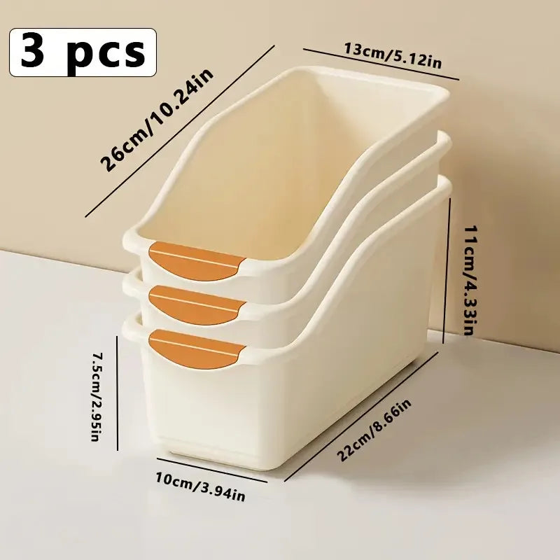 Kitchen Storage Basket Spice Seasoning Sundries Pantry Bathroom Sundries Plastic Storage Box for Home Organization