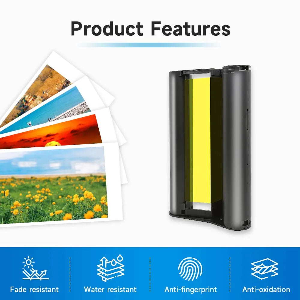 CP1500 Photo Paper For Canon Selphy CP1500 CP1300 CP1200 CP910 CP900 Photo Printer KP-108IN Ink 6 Inch