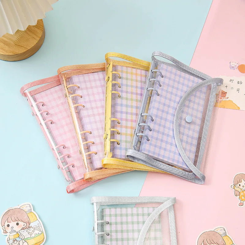 Cute Color Grid A5 A6 Loose Leaf Notebook Refill Spiral Binder Index Inner Page Item Paper Stationery