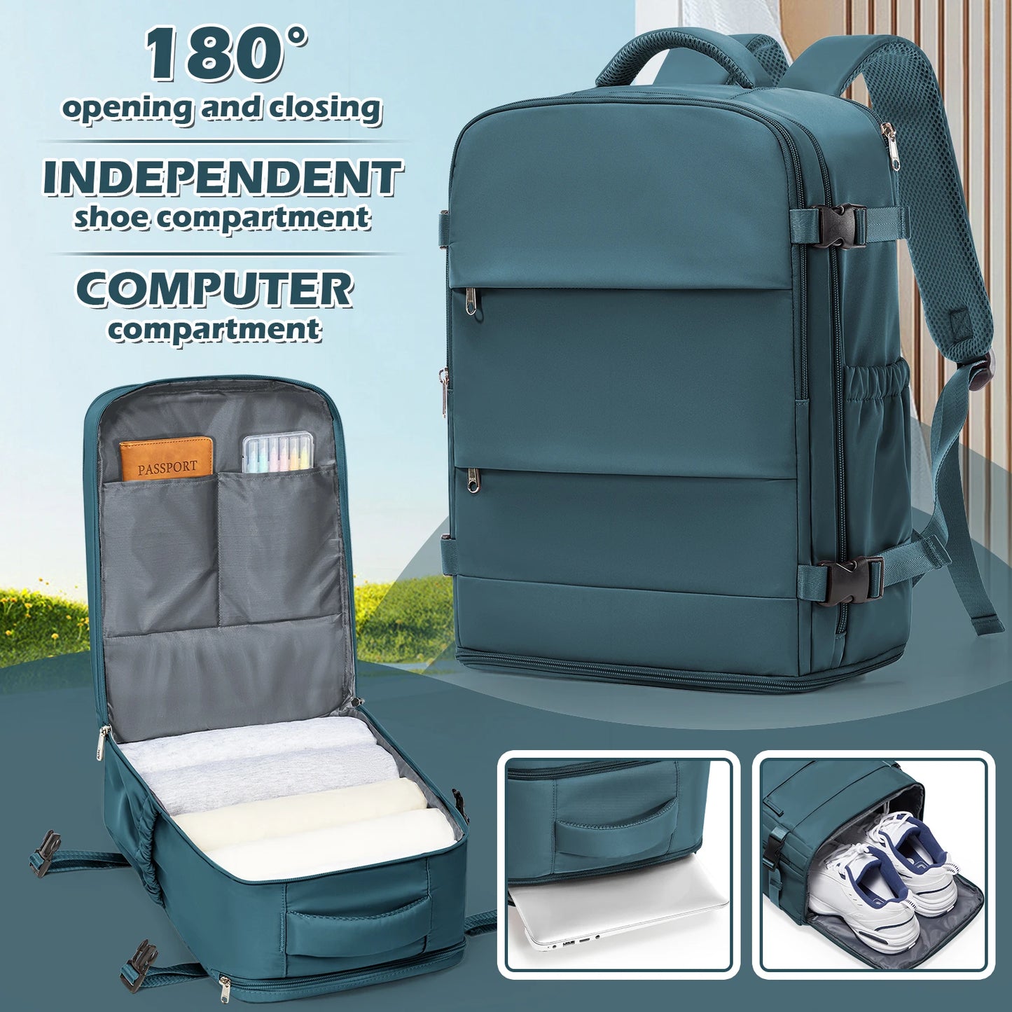 Backpack Travel 40x30x20 Ryanair Fashion Laptop Bag Women Waterproof backpack Cabin Bag Carry ons Notebook Backpack School Bag