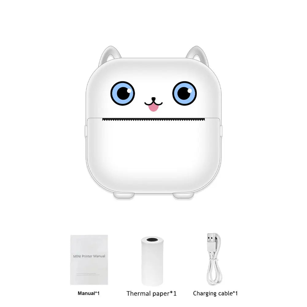 Mini HD Portable Label Thermal Printer Endurance Bluetooth Printer for Student Error Title Note Wrong Pocket Inkless Printing