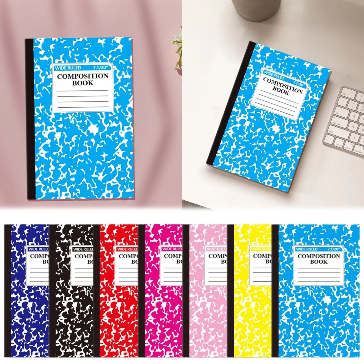 Simple Notebook Marble Pattern Exquisite Notepad Stitching Book Office Multi-Page Student Children'S Diary Composition Book B5