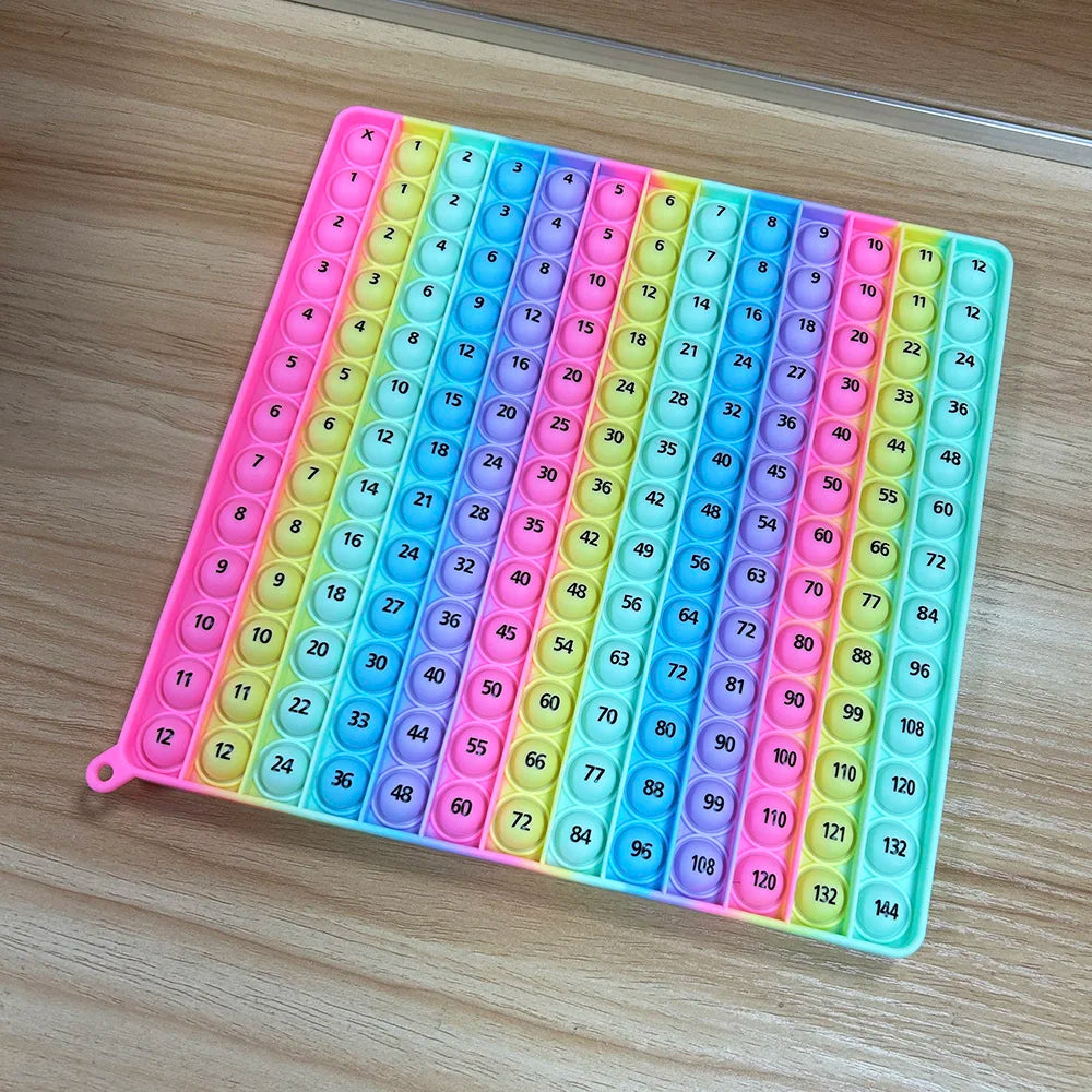 12x12 Multiplication Games Math Toys, Times Table Learning Teaching Educational Fidget Toys Gifts for Kids Grade 2 3 4