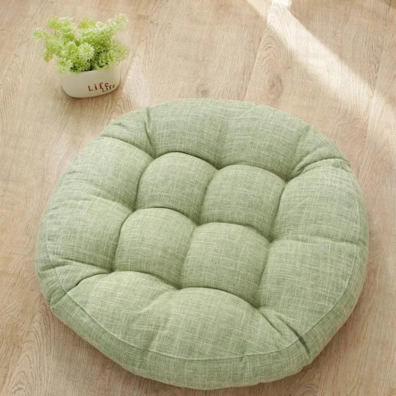 Spring Summer Large Floor Seat Cushion Thickened Tatami Chair Seat Pillow Pad Tufted Round Big Pillows Chair Pad Ottoman Poufs