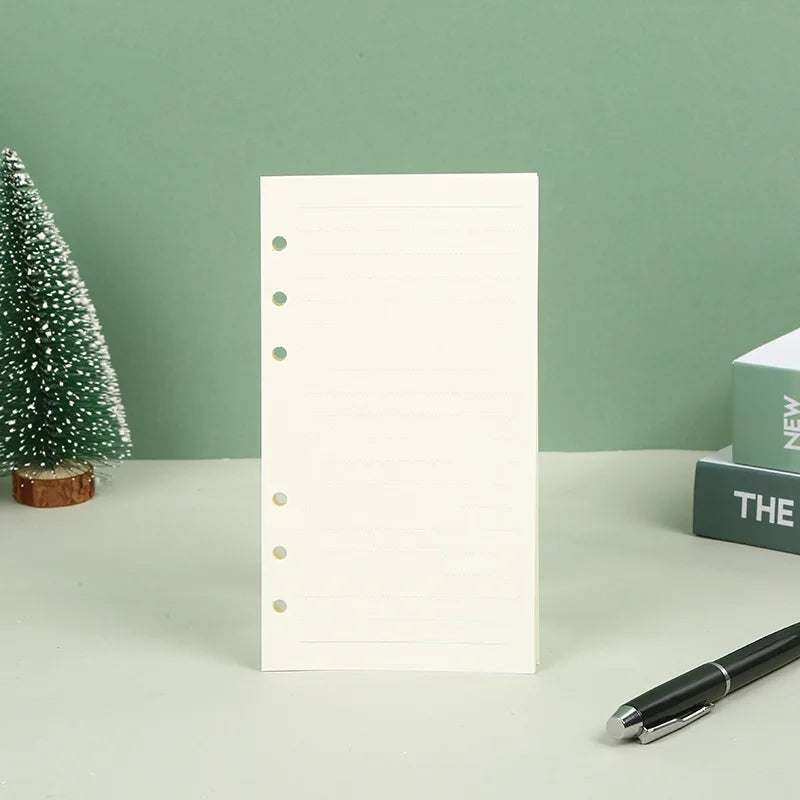 A5 A6 A7 Loose Leaf Notebook Refill Spiral Binder Inner Page Weekly Monthly To Do Line Dot Grid Inside Paper Stationery