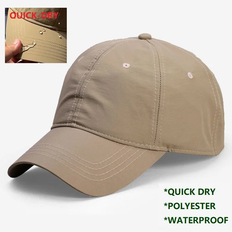 Big Head Baseball Caps for Men and Women, Quick Dry, Cooling Performance Hat, Over Size, Breathable, Adjustable Running Dad Hat