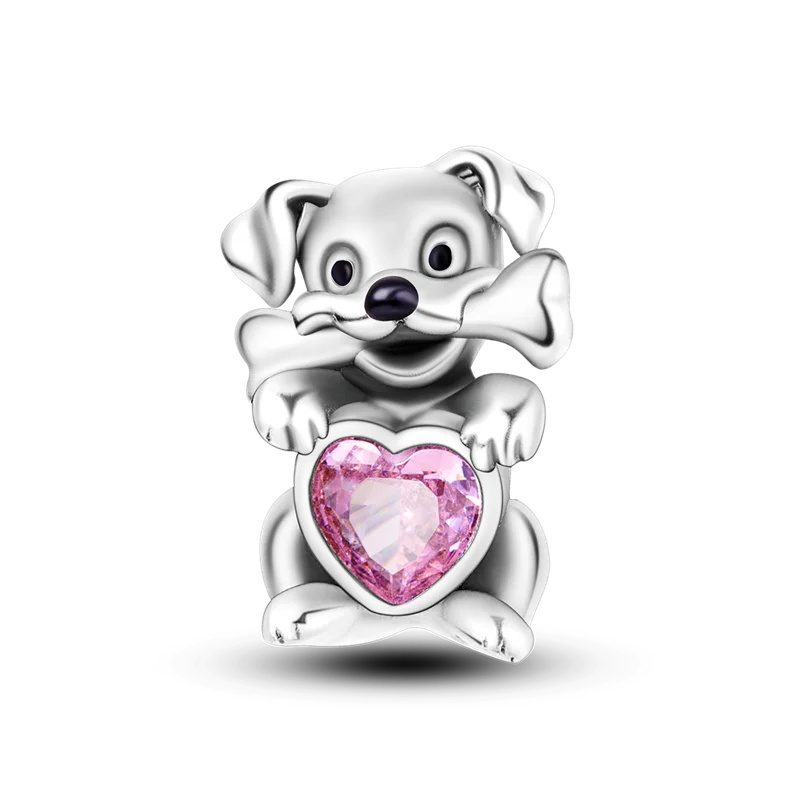 925 Silver elephant lion rhinoceros dinosaur Animal Charms Beads Fit 4MM hole diamet Bracelets Fine DIY Christmas Jewelry Gifts