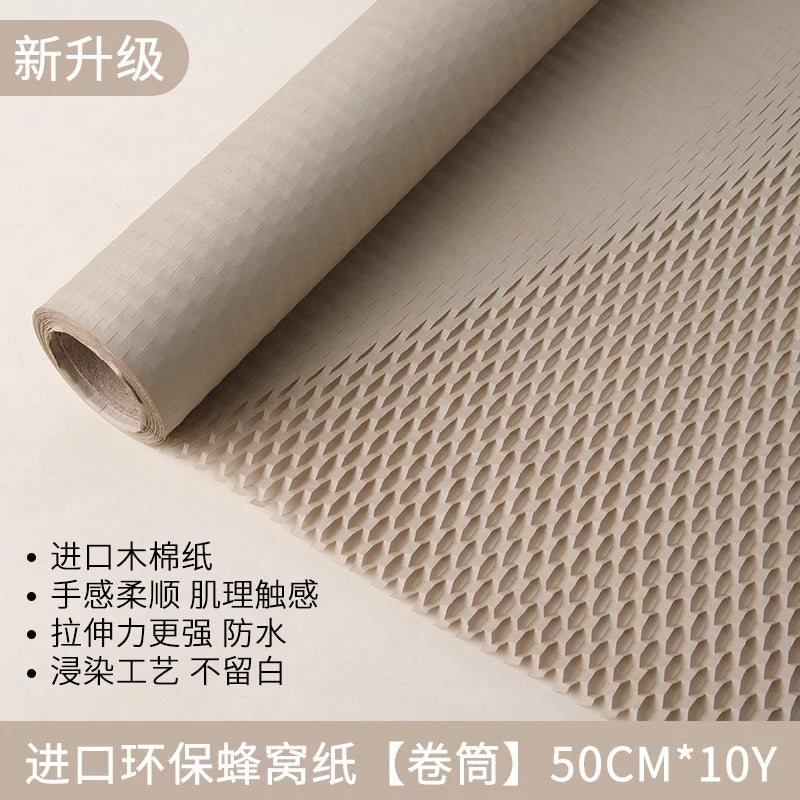 Honeycomb Mesh Embossed Paper Floral Art Bouquet Flower Arrangement Gift Wrapping Material Waterproof Designer High Quality