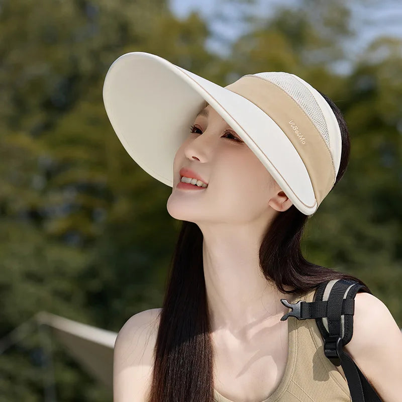 Women’s Cooling Open Sun Hat Extra Large Wide Brim UPF50+ UV Protection Outdoor Essential for Ladies