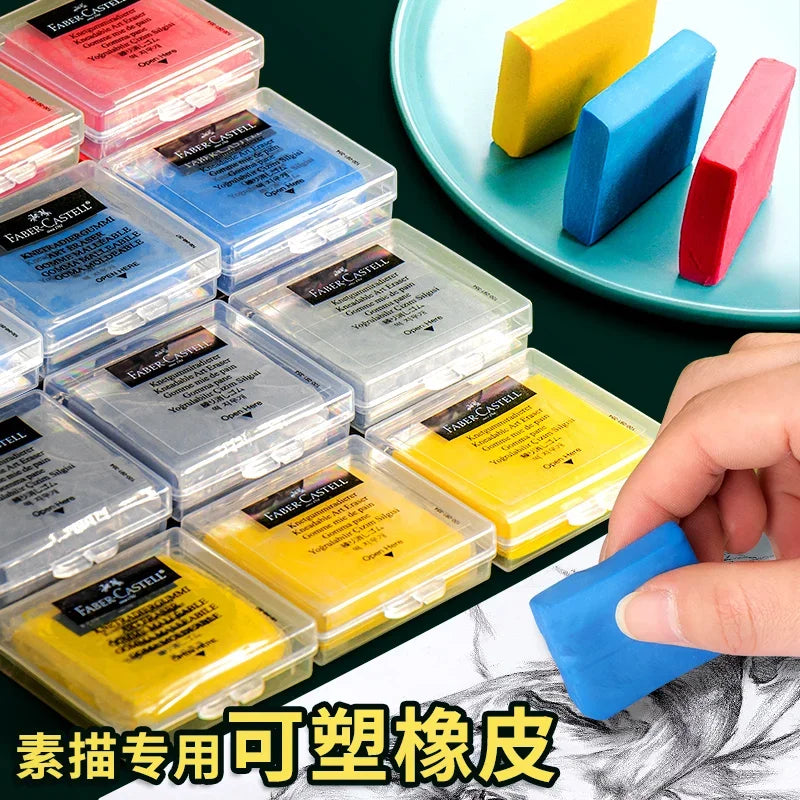Faber-Castell Plasticity Rubber Soft Art Eraser Wipe highlight Kneaded Rubber For Art Pianting Design Sketch Eraser Stationery