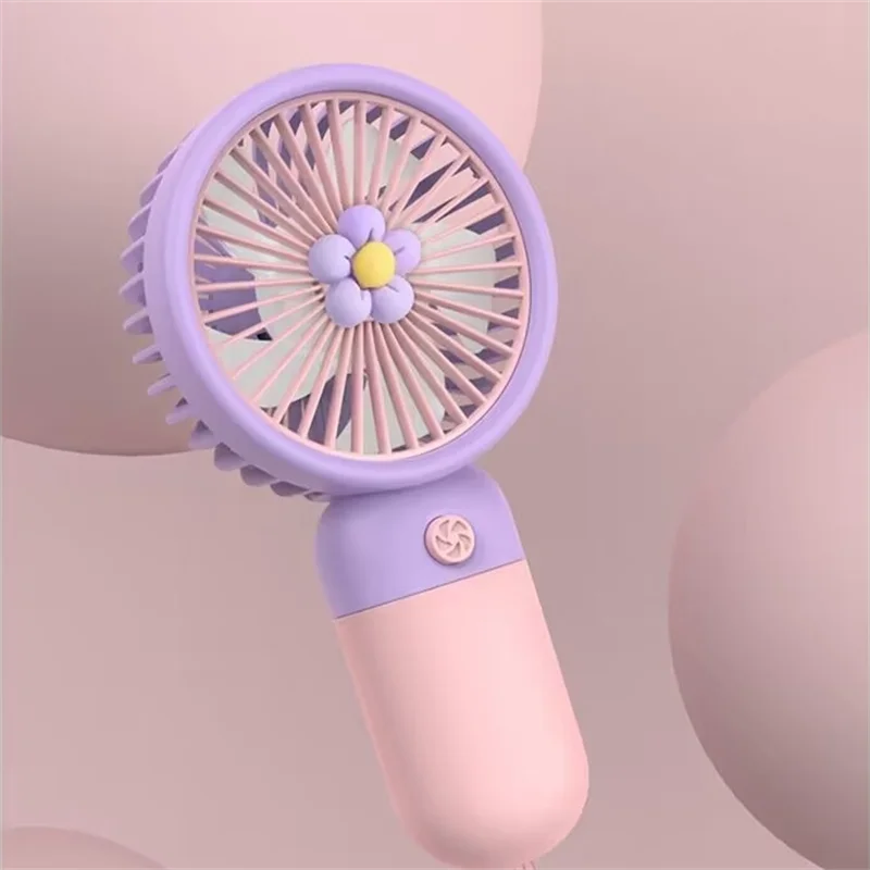 Small fan USB charging with lanyard, small cooling fan desktop cooling fan, summer outdoor personal