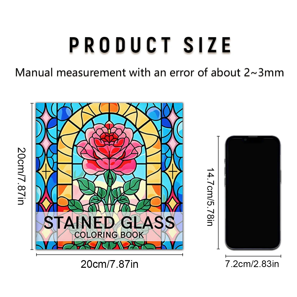 Coloring Book For Adults - Vibrant Flower Designs Reflecting on Glass, Creative and Relaxing Color Doodle Fill Book