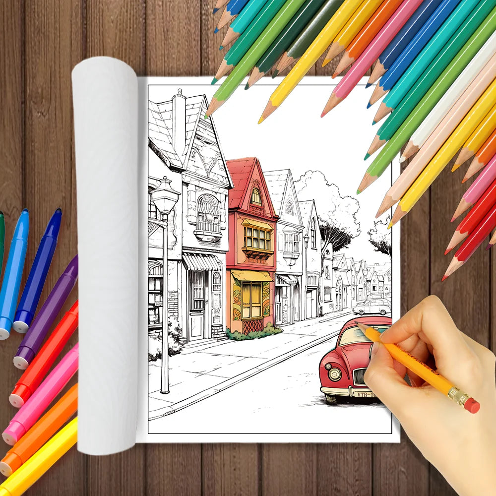 1pc, Retro coloring book, Teenagers coloring book, 30 different patterns, 100gsm thick paper, stress relief, birthday gift