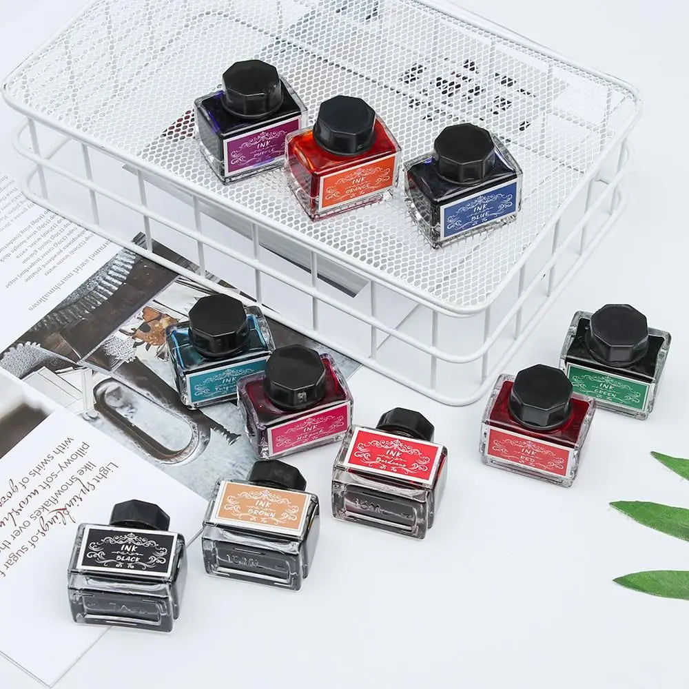 Carbon-free Ink For Fountain Pen 15ml Non-carbon Ink Fountain Pens Stationery Pen Ink Bottle Printer Chemical Ink