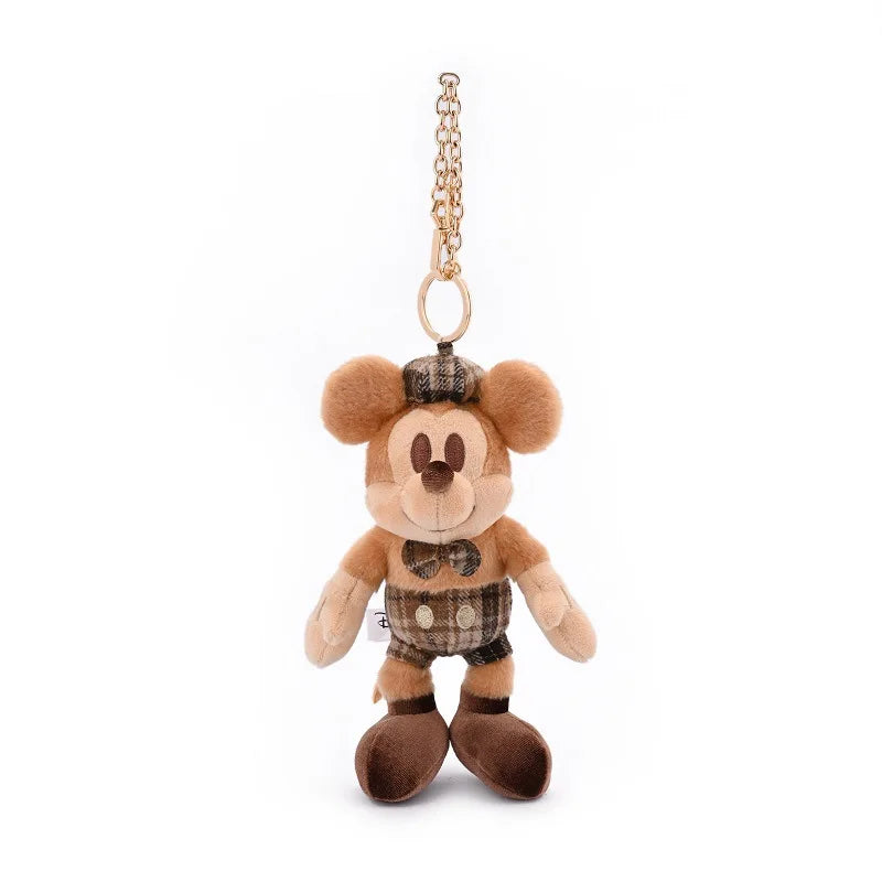Authentic Mickey Mouse Soft Plush Keychain Stuffed Doll Pendant Bag Backpack Charm Gift For Kids Adults Disney Lovers