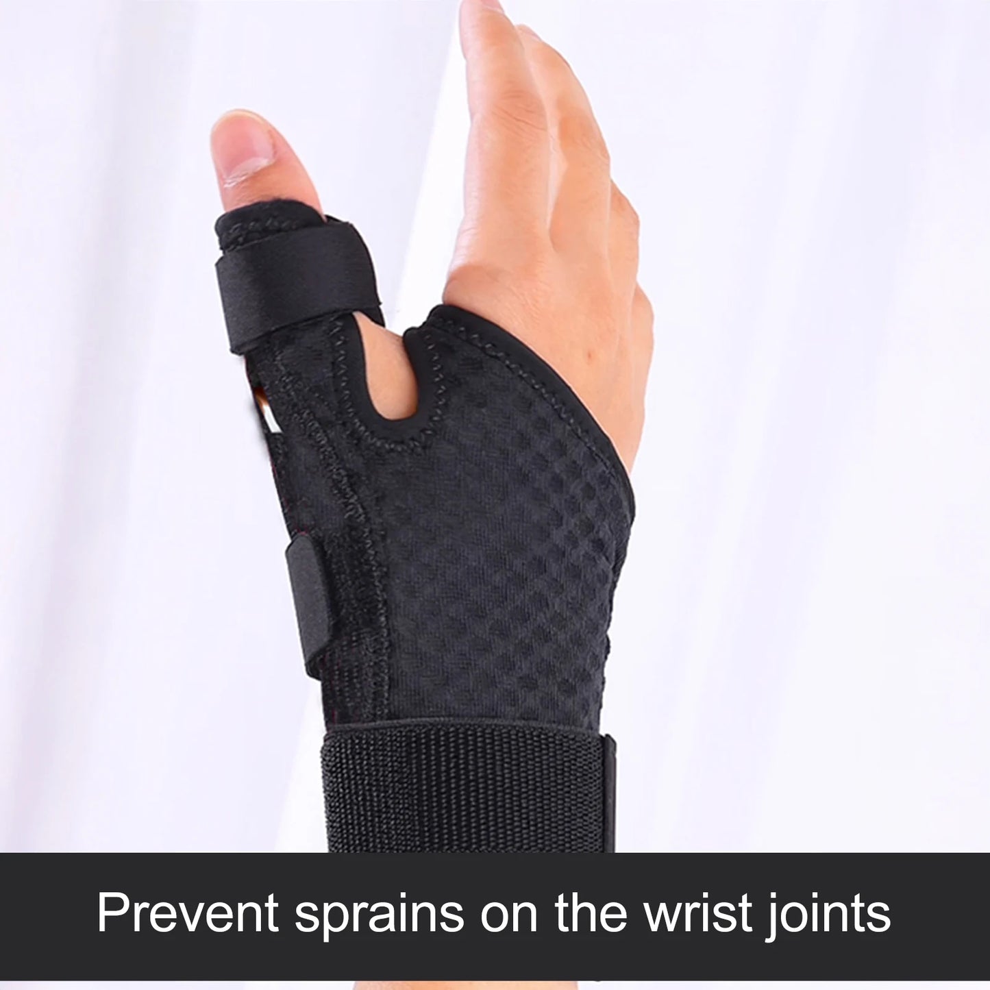 Thumb Sprain Protect Wrist Brace Breathable Compression Support Splint for Tendonitis Arthritis Pain Relief Sports Injury