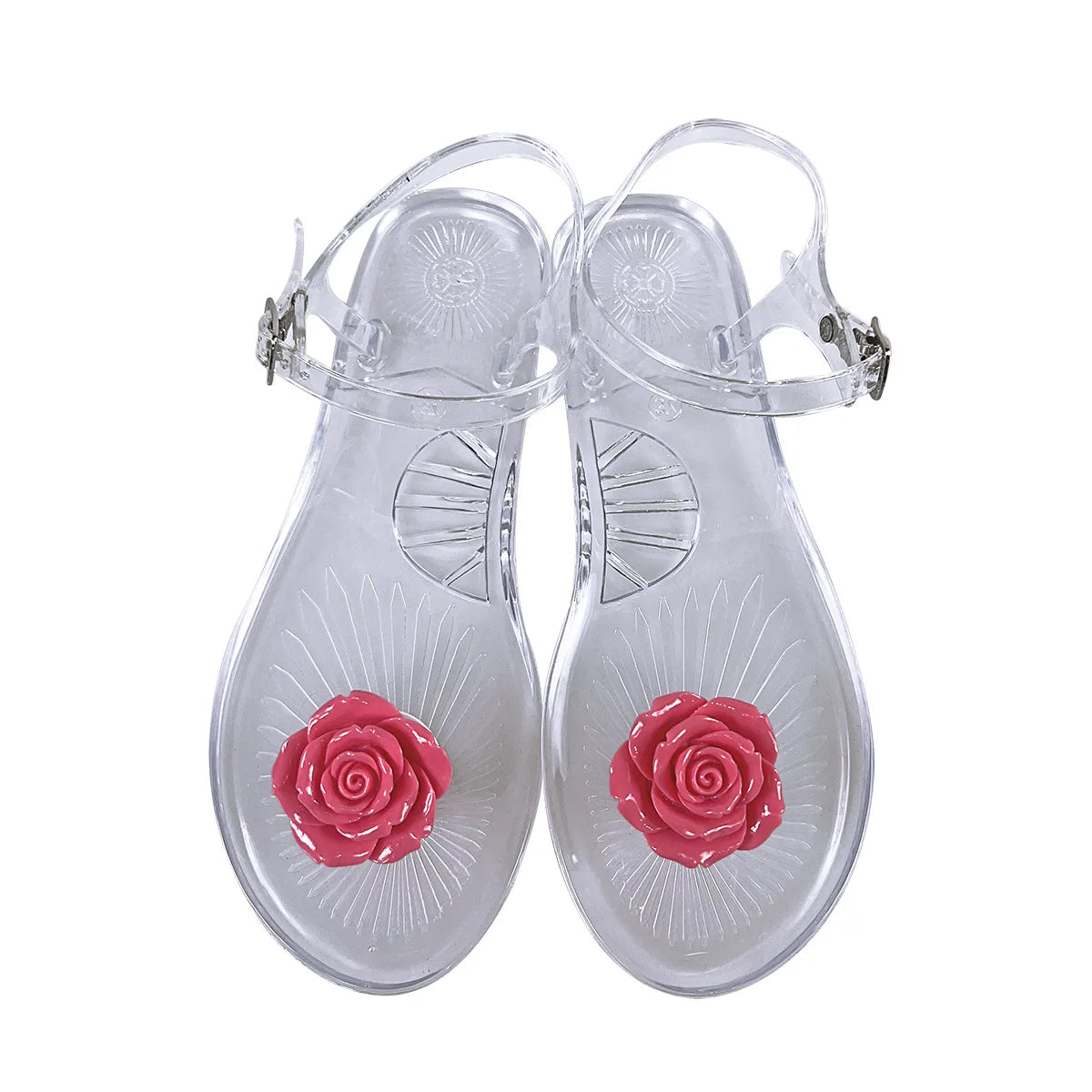 New Camellia Fruit Sandals for Women's Anti Slip Soft Sole Jelly Sandals