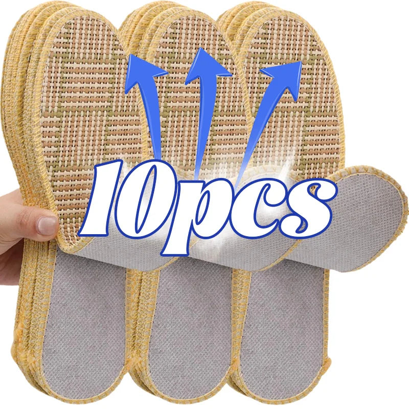 Summer Bamboo Wood Cooling Mat Insoles Double-layer Shoe Pads Deodorant Breathable Shoe Inserts for Men Women Foot Care Kit
