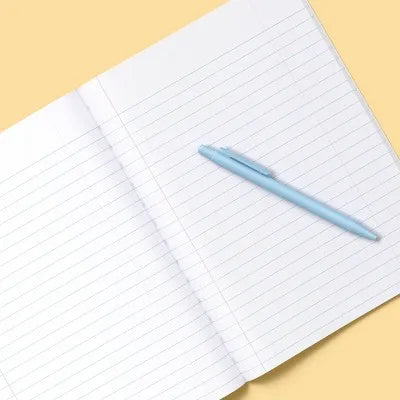Wide Rule Bow Spot 7.5"X10.5" Composition Paper Notebook Light Terracotta Pink - for School Office Writing